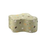 Pouf enfant nuage design terrazzo terrazzo moss
