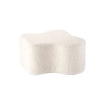Pouf enfant nuage en teddy cream white