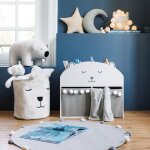 Pouf - ours polaire blanc