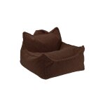 Pouf poire chambre enfant - fauteuil comfortable en teddy warm hazel