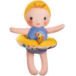 Poup�e de bain axelle bleu, jaune, saumon