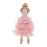 Poup�e ballerine m�line rose