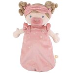 Poup�e b�b� souple enfant avec v�tements amovibles rose, marron