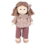 Poup�e bibi peluche pour enfant cherry flowers rose