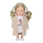 Poup�e frostyzz nounours avec cache - oreilles pour enfant - 30cm marron