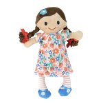 Poupe peluche doudou pour enfant matilda matilda, rouge