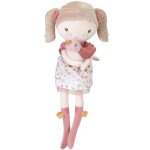 Poup�e souple rose, blanc, beige