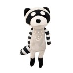 Poup�e en tissu enfant raton laveur grey and black