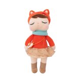 Poup�e en tissu enfant renard red and yellow