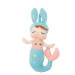 Poup�e en tissu enfant sir�ne lapine light blue