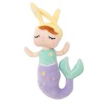 Poup�e en tissu enfant sir�ne lapine purple