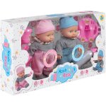 Poupons jumeaux 6 sons et accessoires multicolore