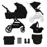 Poussette 3 en 1 kinderkraft yoxi avec nacelle transformable, si�ge r�versible, mink pro i - size et ...