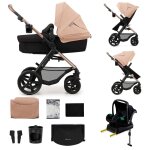 Poussette 4en1 moov 2 ds la naissance beige