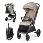 Poussette bébé loom, compacte, charge maximale 27kg, légère 9kg, beige Poussette bébé loom, compacte, charge maximale 27kg, légère 9kg, beige