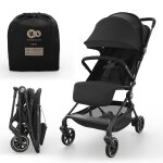 Poussette cabine ultral�g�re nebo pliage une main format avion iata dossier inclinable noir