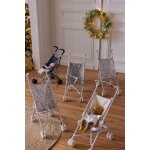 Poussette - canne pour poupon fleurette vintage