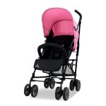 Poussette ch�ssis acier trotter plus rose et noir
