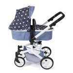 Poussette combin�e 2 en 1 mika bleu