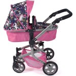 Poussette combin�e 2 en 1 mika licorne pour poup�e rose