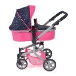 Poussette combin�e 2 en 1 mika rose fuschia