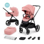 Poussette combine 2 en 1 avec suspension et protection upf50 + rose