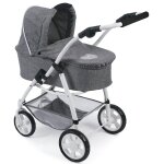 La poussette combine 3 en 1 emotion all in pour poupes gris