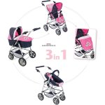 La poussette combin�e 3 en 1 emotion all in pour poupons rose et bleu