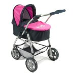 La poussette combin�e 3 en 1 emotion all in pour poupons rose fuschia