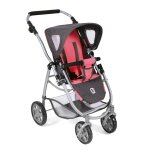 La poussette combin�e 3 en 1 emotion all in pour poupons rose et gris