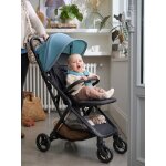 Poussette compacte ikaria bleu canard