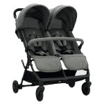 Poussette double henry gris