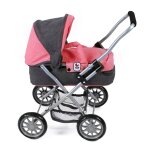 Poussette landeau pour poup�e smarty gris et rose