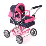 Poussette landeau pour poup�e smarty rose fuschia