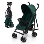 Poussette lgre de voyage pliable avec dossier rglable green