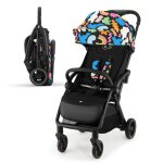 Poussette lgre voyage, pliage automatique, jusqu' 24 kg - apino multicolore