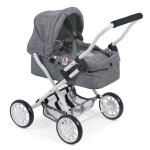 Poussette pour poupe - coloris 76. gris