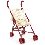 Poussette pour poup�e ecru, bleu, rouge