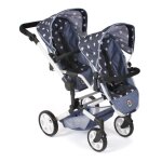 Poussette de poupée linus duo bleu Poussette de poupée linus duo bleu