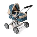 Poussette pour poupe smarty bleu