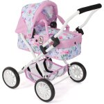 Poussette de poupe smarty fleurs multicolore