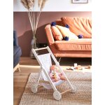 Poussette poupon en bois fsc blanc