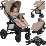 Poussette tout - terrain annet plus avec grandes roues, amortisseurs et accessoires beige sand