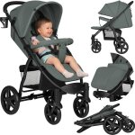 Poussette tout - terrain annet plus avec grandes roues, amortisseurs et accessoires green forest