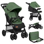 Poussette tout - terrain emma 6 - 36 mois avec sac et pliage rapide green emerald