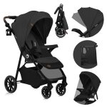 Poussette tout - terrain emma one 6 - 48 mois avec grandes roues et pliage rapide grey stone