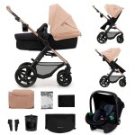 Poussette trio moov 2 pratique et confortable beige Poussette trio moov 2 pratique et confortable beige