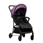Poussette urbaine l�g�re et compacte milan noir et violet