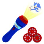 Projecteur � histoires et lampe torche sonic bleu