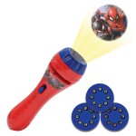 Projecteur À histoires et lampe torche spiderman rouge Projecteur À histoires et lampe torche spiderman rouge